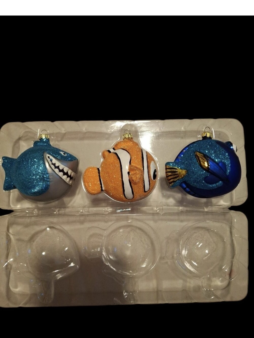 Set Of 3 Disney Theme Park Finding Nemo Christmas Ornaments